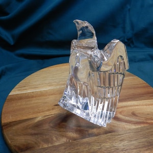 Steuben Crystal EAGLE Large Tall Art Glass Bird Figurine Sculpture