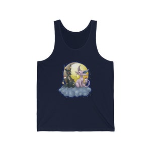 Moon Sun Evolution-shirt uniseks jersey Evolutions Kawaii schattig