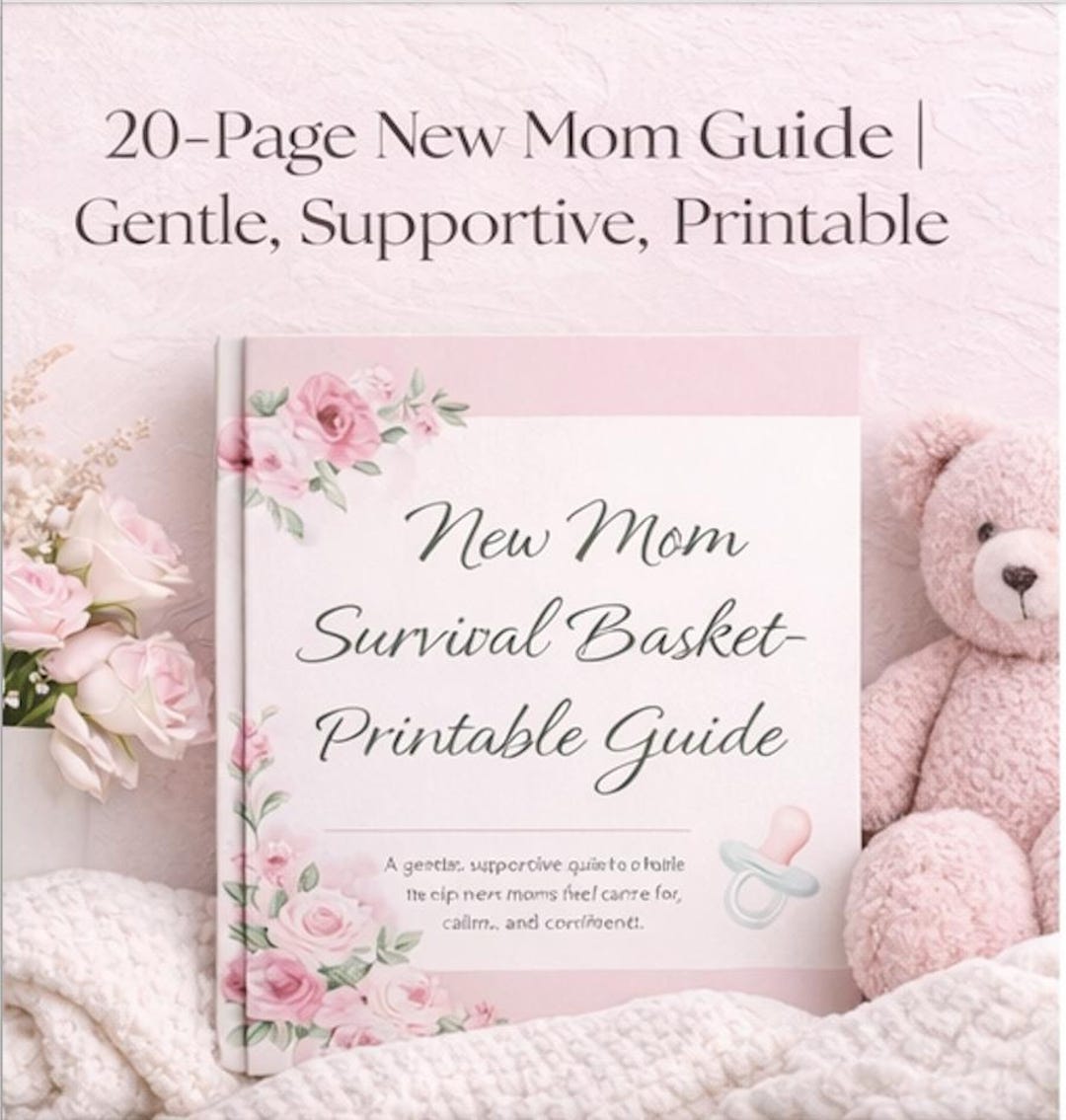 New Mom Survival Basket – Printable Postpartum Support Guide (20 Pages ...