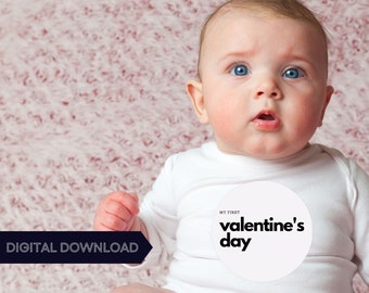 Modern Baby Milestone Stickers, My First Valentine's Day, My First Easter, My First St. Patrick's Day