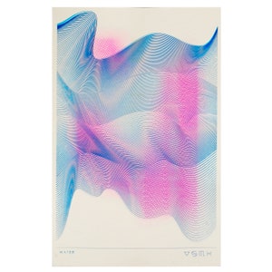 Water | Riso Print | Elements Series