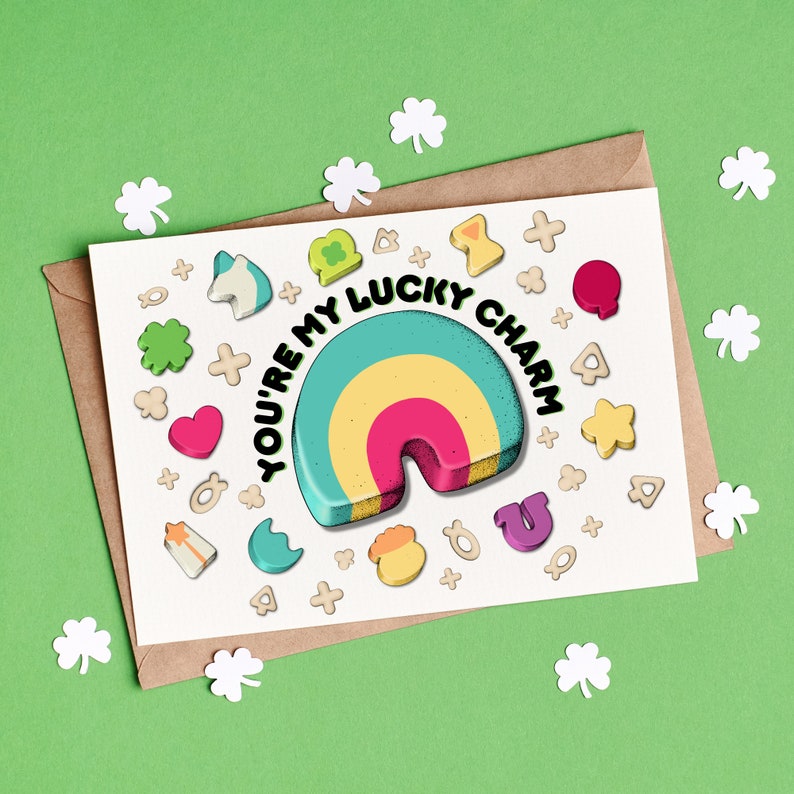Lucky Charms Clip Art, St. Patricks Day Clip Art, Lucky Charms PNG Sublimation Files, St. Patricks Day, Téléchargement numérique, Utilisation commerciale image 3