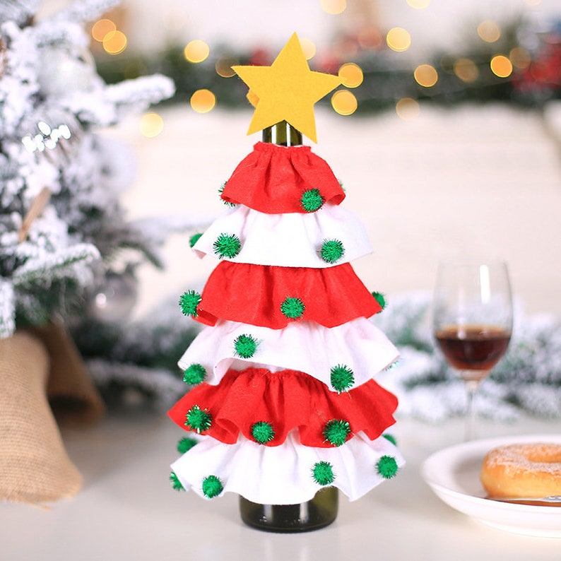 Christmas Wine Bottle Cover Etsy