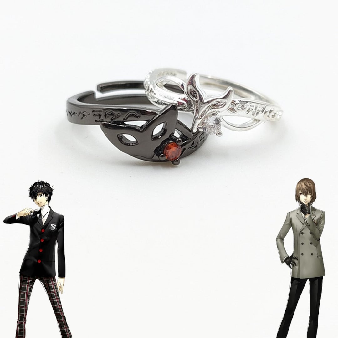 Persona 5 Ring, Ren Amamiya Joker Ring, Goro Akechi Crow Ring, Anime