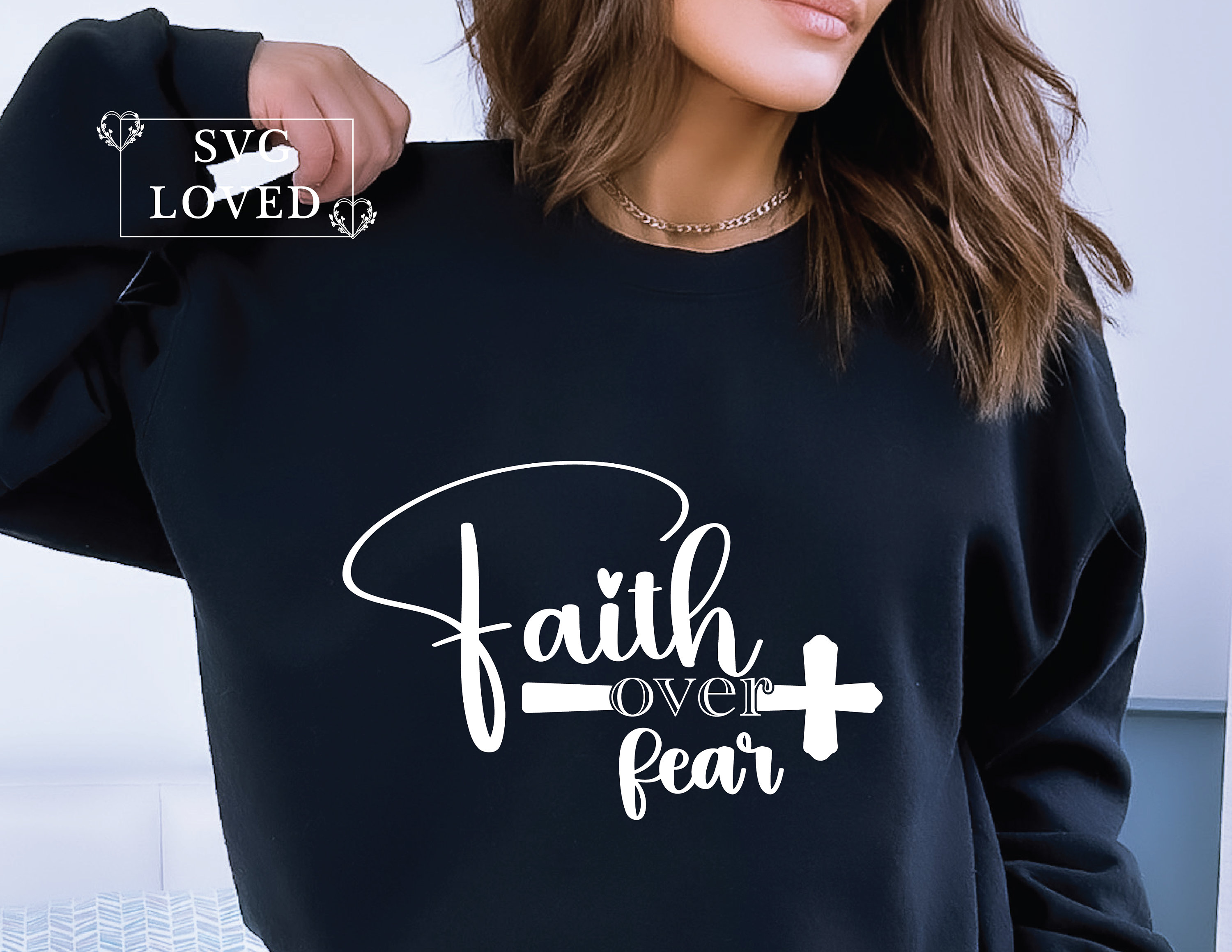 Faith Over Fear SVG PNG EPS | Christian Svg | Cross Svg | Jesus Cross ...