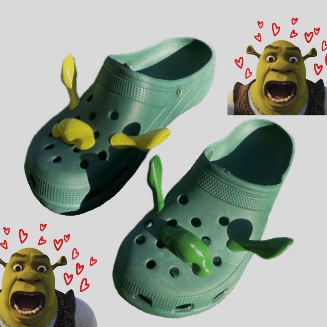 DreamWorks Shrek Crocs Classic Clog Men's Size 10 Ogre Green