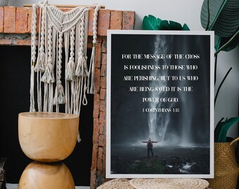 2 Corinthians 4:18 Bible Verse Printable Bible Quote Wall Art Digital ...