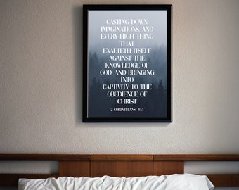 2 Corinthians 4:18 Bible Verse Printable Bible Quote Wall Art Digital ...