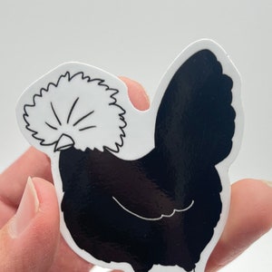 POULET POLONAIS | Sticker vinyle 2,8 pouces dessiné à la main | Sticker pour ordinateur portable bouteille d'eau griffonnage | Cadeau amusant pour les amateurs de poulet