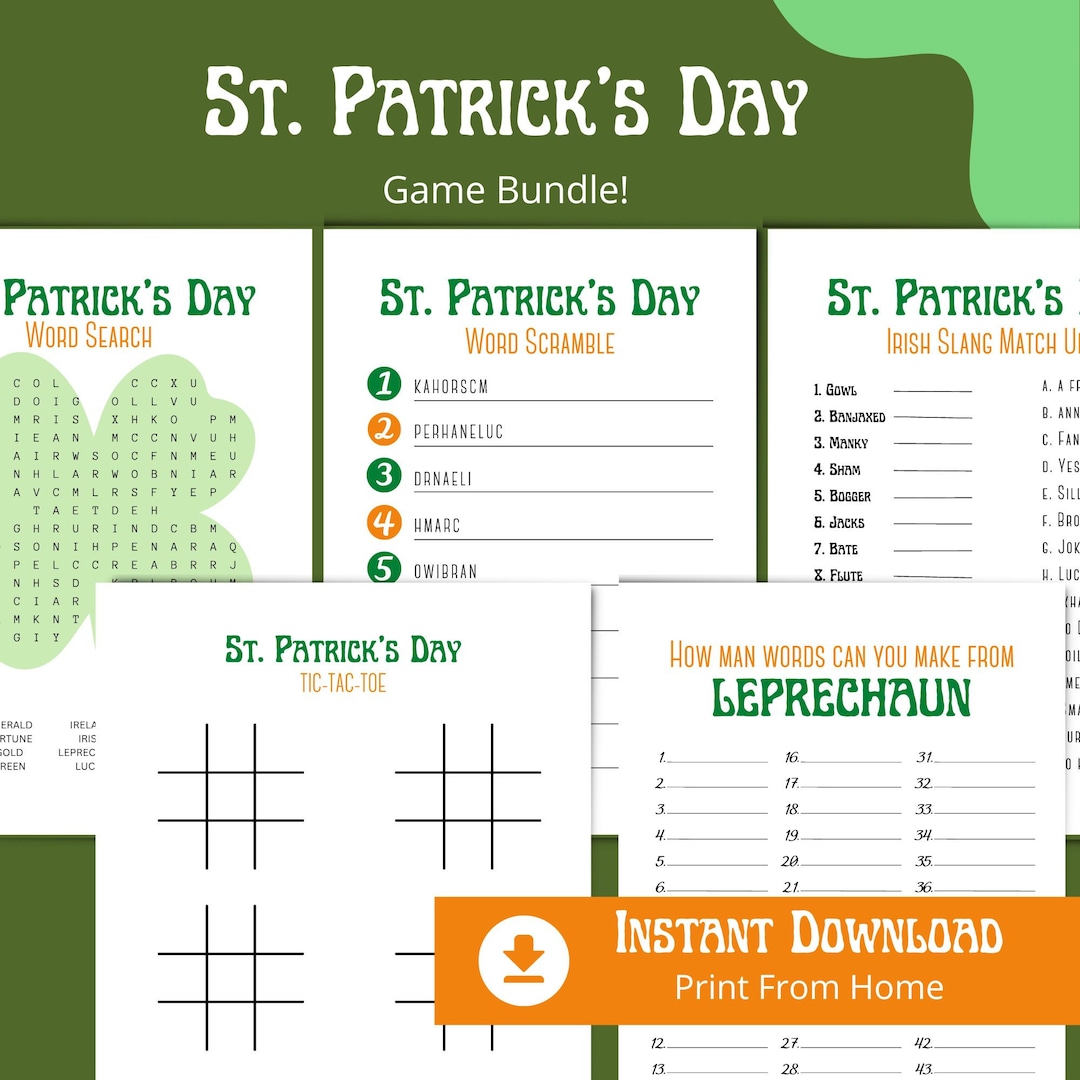 st paddys day fun games