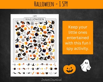 Halloween I Spy Game: Printable Kids Activity (PDF Download)