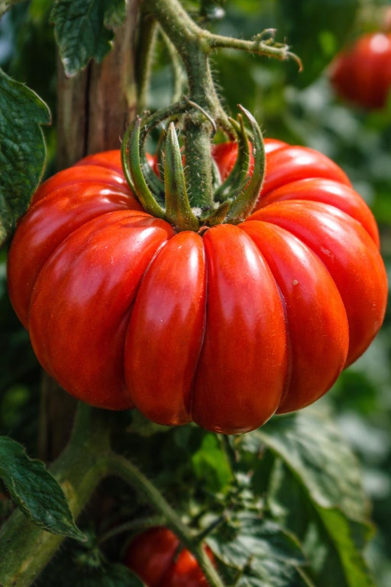 Zapotec Tomato Seeds: Ruffled Heirloom, Drought Tolerant, rare vegetable seeds image 2