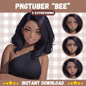 かわいい PNGTuber ガール、美しい、Veadotube、PNG チューバー、ストリーミング、Twitch、Discord Reactive、YouTube Vtuber、Giftuber、Adopt Me 既製モデル