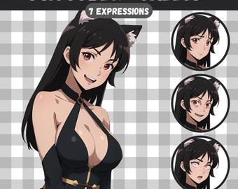 Cute PNGTuber Girl, Catgirl, Veadotube, PNG Tuber, Streaming, Twitch, Discord Reactive, YouTube Vtuber, Giftuber, Adopt Me Premade Model