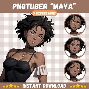 Cute PNGTuber Girl, Maya, Veadotube, PNG Tuber, Streaming, Twitch, Discord Reactive, YouTube Vtuber, Giftuber, Adopt Me Premade Model