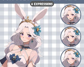Cute PNGTuber Girl, Bunny, Veadotube, PNG Tuber, Streaming, Twitch, Discord Reactive, YouTube Vtuber, Giftuber, Adopt Me Premade Model