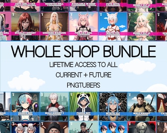 PNGTuber 50+ Bundle Veadotube Ready PNG Tubers Ideal for Streaming Veadotube Twitch