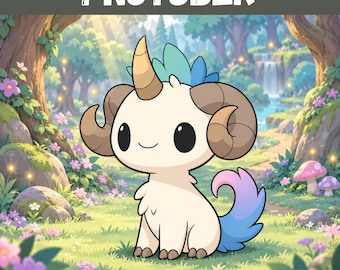 PNGTuber, Unicorn Ram, Veadotube, PNG Tuber, Streaming, Twitch, Discord Reactive, YouTube Vtuber, Giftuber, Adopt Me Premade Model
