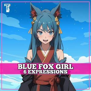 Cute PNGTuber Girl, Fox, Veadotube, PNG Tuber, Streaming, Twitch, Discord Reactive, YouTube Vtuber, Giftuber, Adopt Me Premade Model