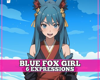 Cute PNGTuber Girl, Fox, Veadotube, PNG Tuber, Streaming, Twitch, Discord Reactive, YouTube Vtuber, Giftuber, Adopt Me Premade Model