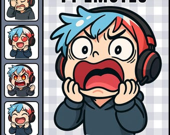 Twitch emotes, animated emotes, twitch emote, emotes twitch, discord emotes, kick emotes, gamer emotes, cute emotes, emote pack, chibi emote