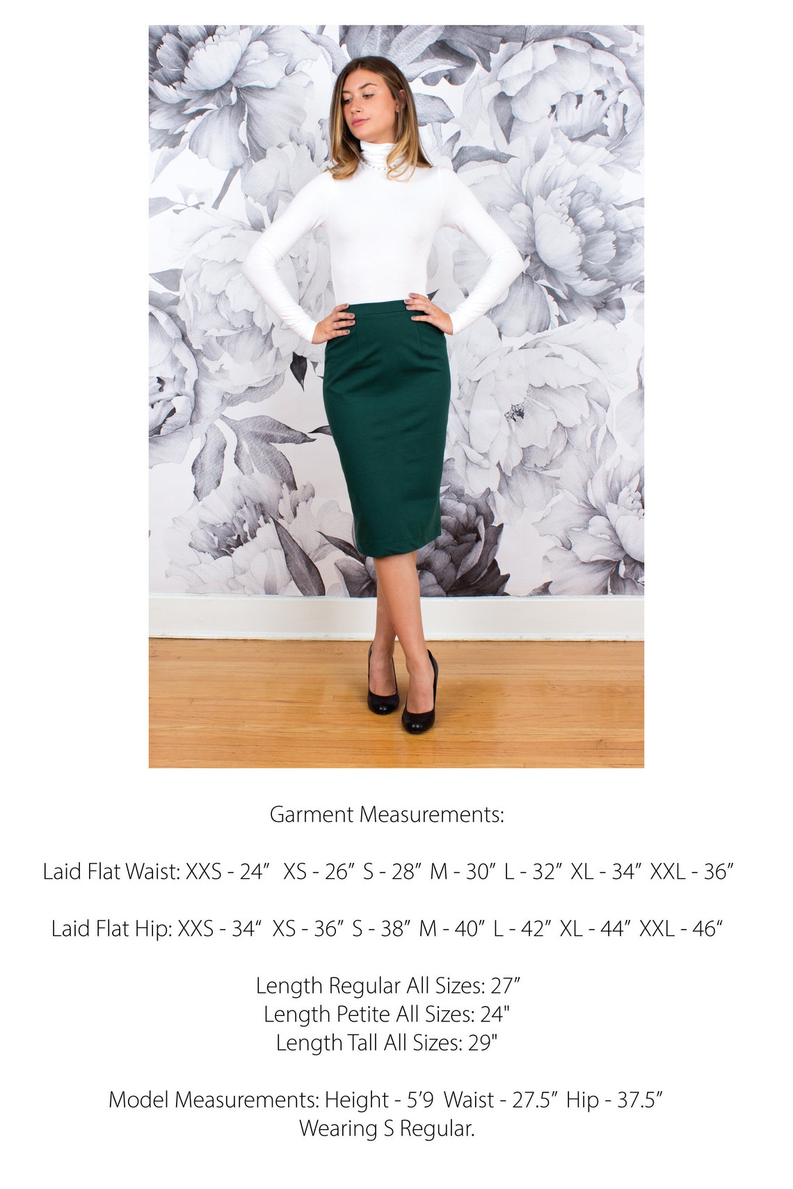 Ladies' Tailored Pencil Skirt - Empire Grey main image 0
