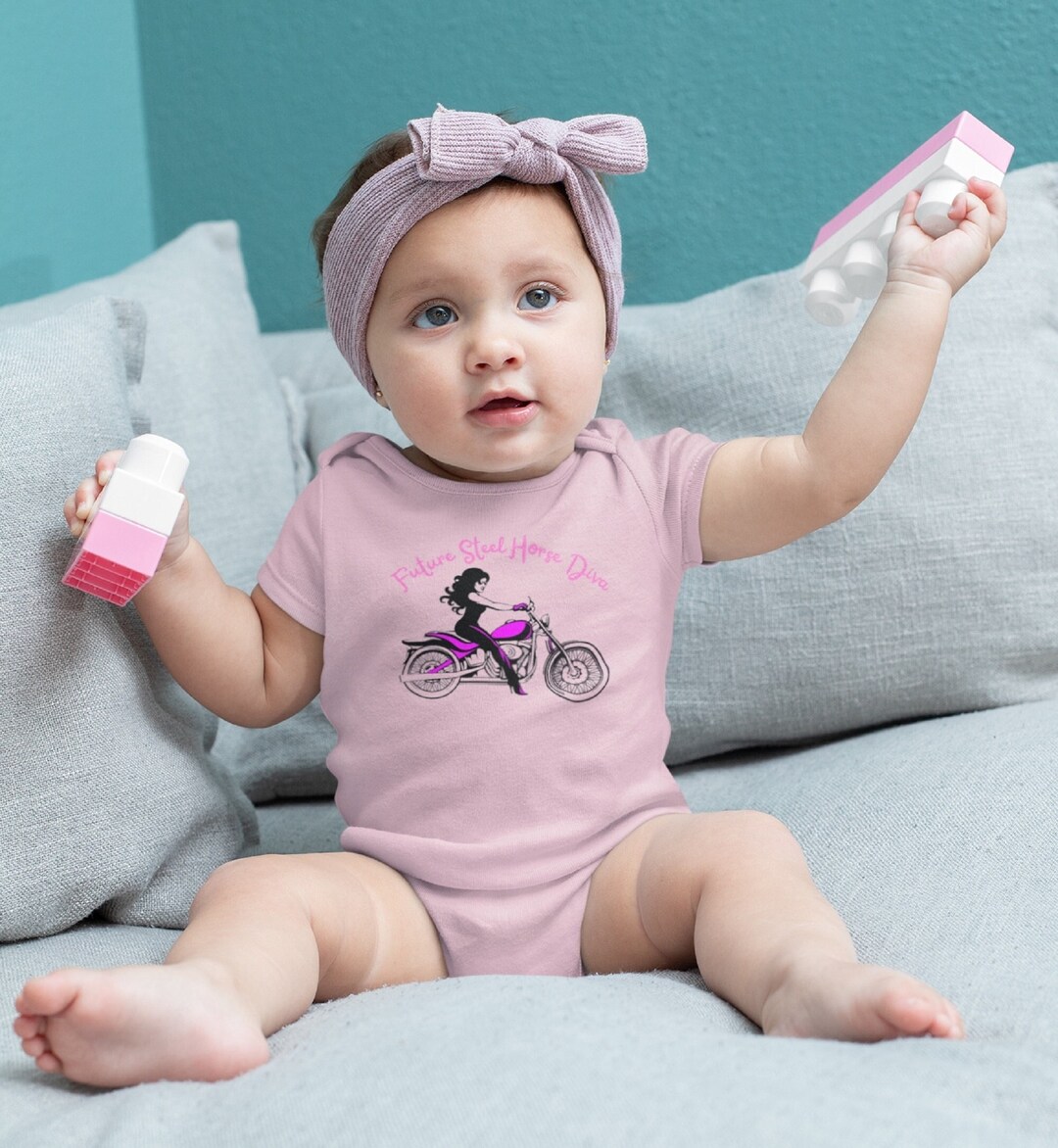 Motorcycle Onesie® Baby Biker Bodysuit Biker Onesie® Biker Etsy