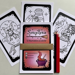 DIGITAL coloring - Witchcraft - 12 Illustrations to color