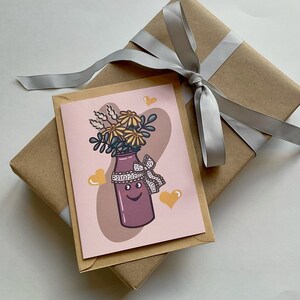 Carte de souhaits - Bouquet de fleurs