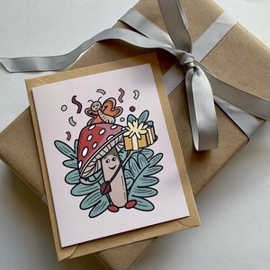 Greeting card - Birthday mushroom