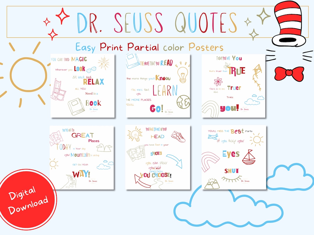 Printable Motivational Charts for Kids Nursery Posters Set - Etsy