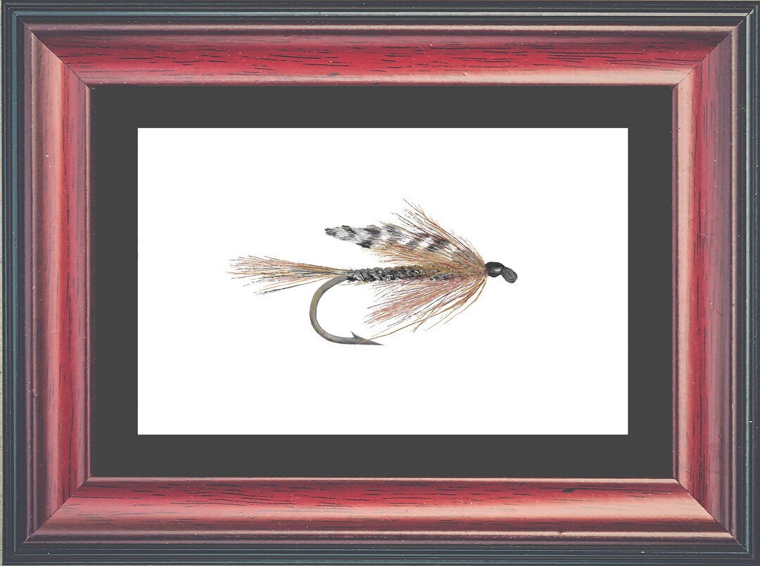 Printable Fishing Art, Adams Wet Fly, Fishing Wall Art, Digital