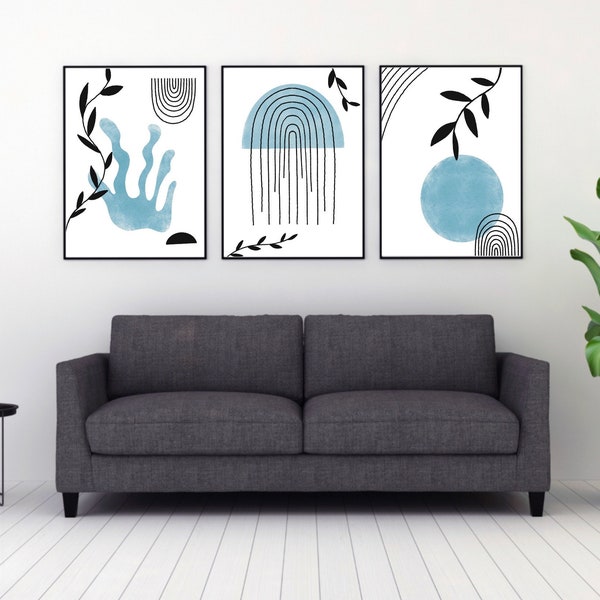 Set of 3 mid-century sea themed prints.