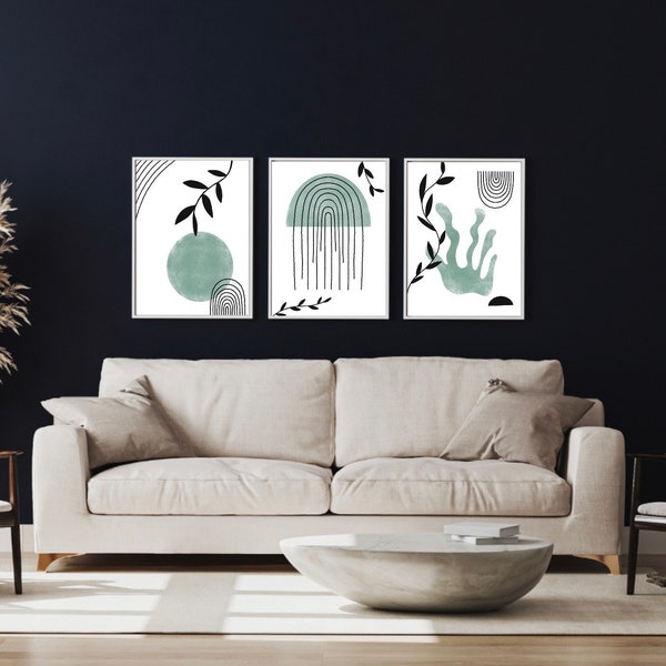 Set of 3 mid-century sea themed prints.