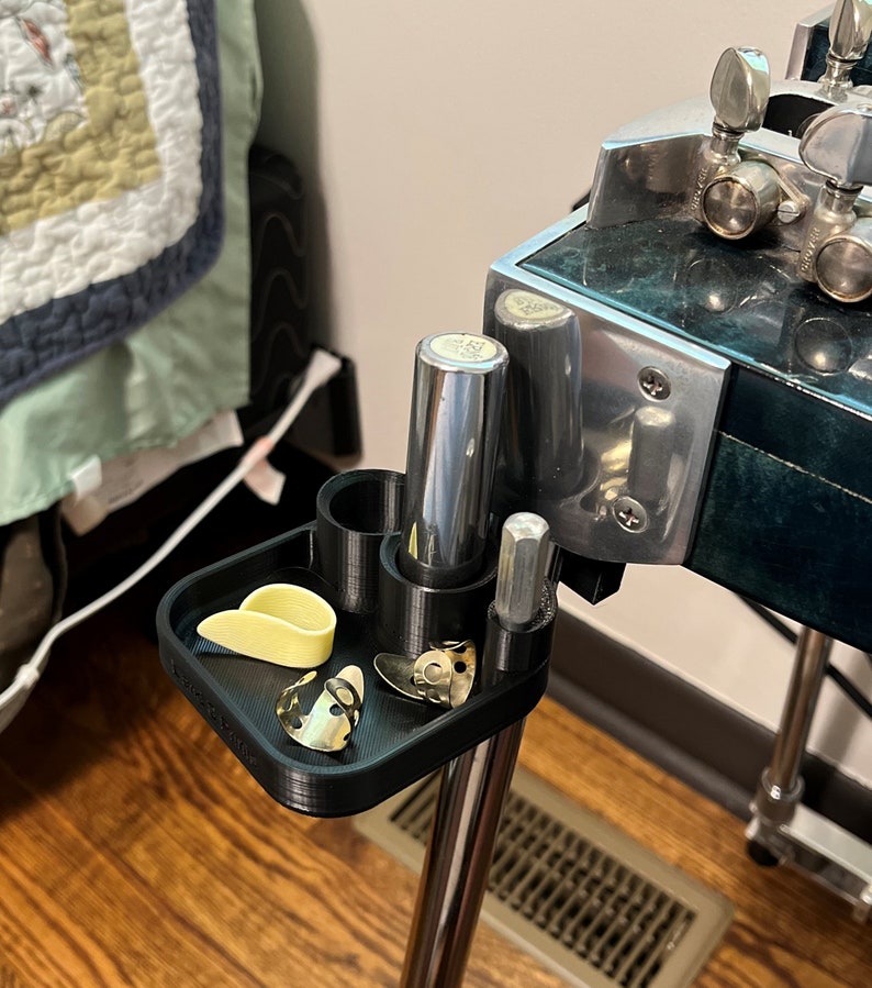 Pedal Steel Guitar Bar and Pick Holder for Picks, Bars, Tuning Wrench