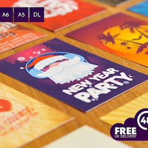 Bedrukte flyers op 300gsm glans of zijden kaart, enkel- of dubbelzijdig. Promo flyers, upload je eigen artwork. GRATIS LEVERING IN HET VK.