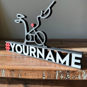 Custom Leaderboard Name Desktop for Peloton Fanatics. Personalized! ALL CAPS