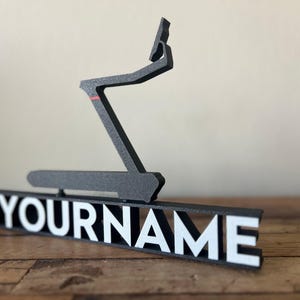 Custom Leaderboard Name Desktop with Treadmill for Peloton Fanatics. Personalized! ALL CAPS