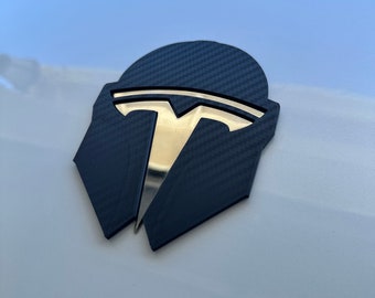 The Original Helmet Overlay for Tesla 3 & Y Emblem