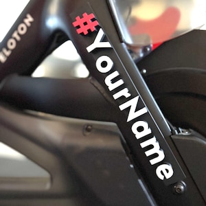 Magnetic Custom Leaderboard Name for Peloton Fanatics. Personalized With Upper or Lower Case!