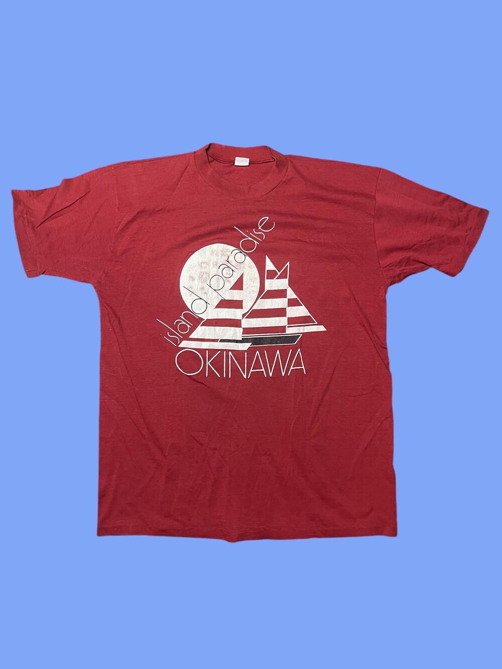 Vintage 80S Okinawa Japan Travel Tshirt Timeless Collectible Trendy Fashion