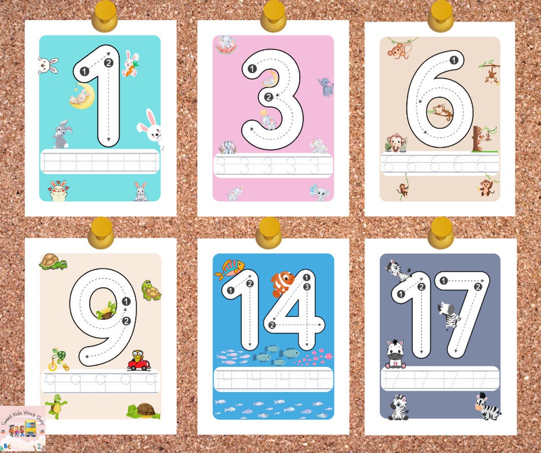 Preschool Worksheets Number Worksheets Printable Kindergarten Numbers ...