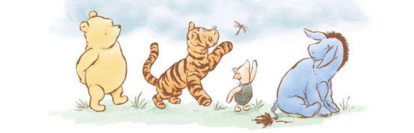 Winnie the Pooh Bookmark Winnie the Pooh Printable Bookmark Watercolor