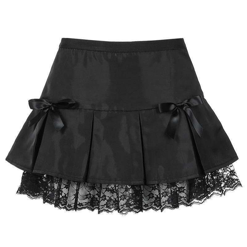 Cute Goth Mini Skirt Pleated - Etsy