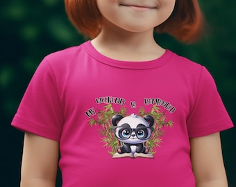 Kids Cute Panda Tee, Cute Panda Shirt, Kawaii Panda Shirt, funny panda shirt, Panda Gift, panda bear shirt, Panda Shirt, Panda Lover T-Shirt