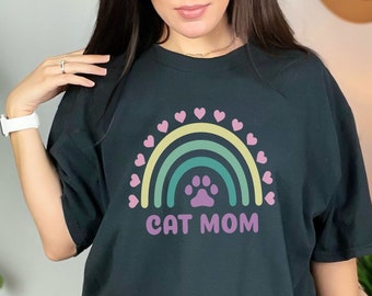 cat owner shirt, Cat mama t-shirt, cute cat shirt, Cat Lover Gift, Love Cats Pet, Fur Mom, cat themed, Cat Mom T-Shirt, cat lady gift