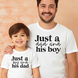 Father and Son Matching Shirts, Fathers Day Gifts from Son, Fathers Day Shirt Dad and Son, Dads Little Man Tshirt, Best Dad Ever Tshirt