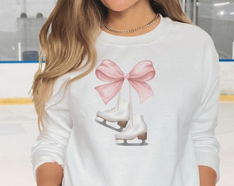 Eislaufen Sweatshirt, Damen Eislaufen Hoodie, trendiges Eiskunst Shirt, Eislaufen Geschenk, Skating Graphic Tee, Eiskunstlaufgeschenke