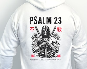 Christian Streetwear, Psalm 23 Hoodie, Jesus Hoodie, Christian Sweatshirt, Men's Christian Hoodie, Bible Verse Hoodie, Christian Merch