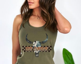 Country Tank Top, western tank top, country concert, retro western shirt, country girl shirt, country music tee, rodeo tank top, country tee
